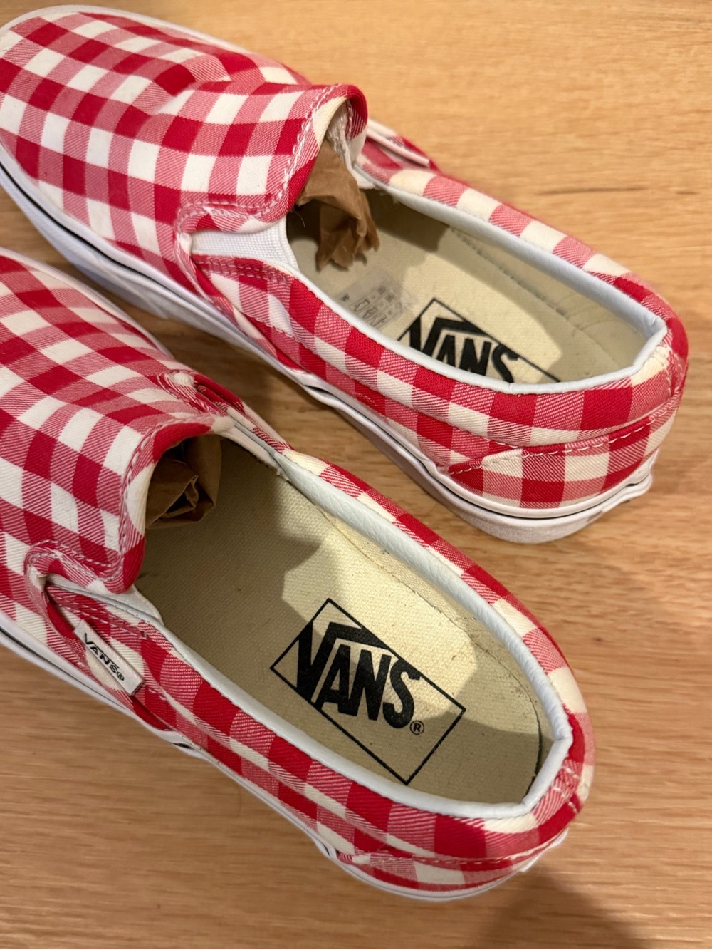 Vans Slip-On in Red Gingam - Picture 3 of 10